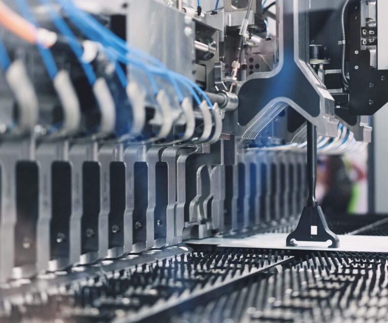 A precision manufacturing line producing formed metal components